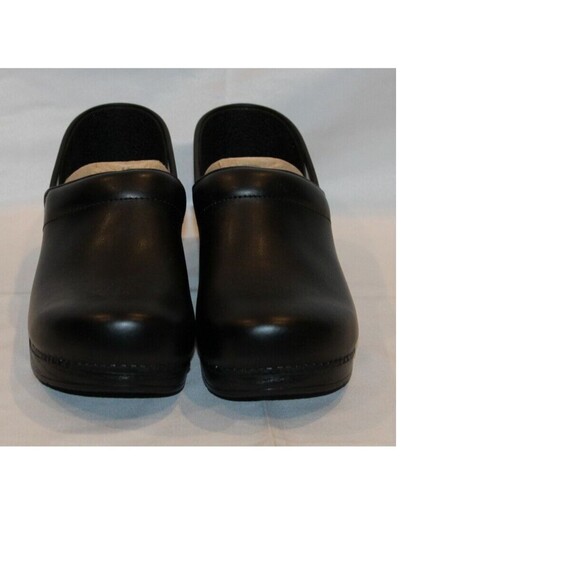 DANSKO MEN'S PROFESSIONAL SLIP-ON CLOGS ARCH SUPPORT 47 US 13.5-14 BLACK LEATHER - Picture 6 of 7